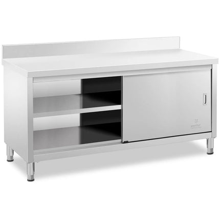 Royal Catering Table, wall-mounted worktop with cabinet and sliding door edge, 150 x 70 cm – image 15