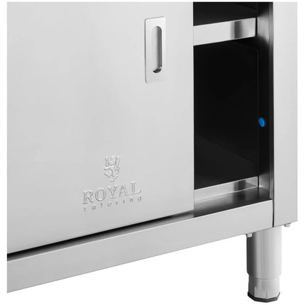 Royal Catering Table, wall-mounted worktop with cabinet and sliding door edge, 150 x 70 cm – image 16
