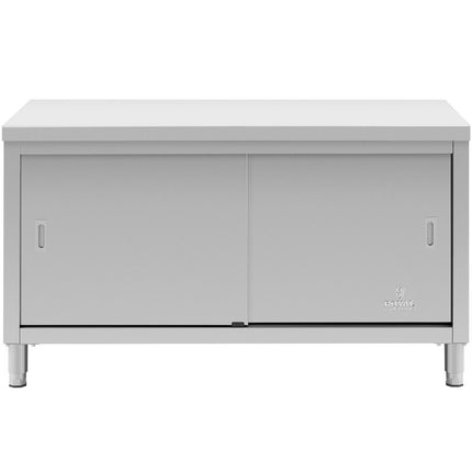 Royal Catering Central worktop table with sliding door cabinet 180 x 70 x 85 cm – image 23