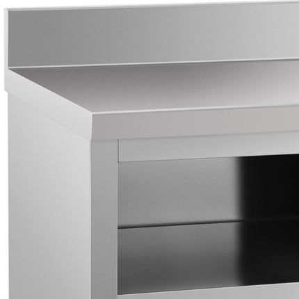 Royal Catering Table worktop wall with cabinet and door front sliding 150 x 60 cm – image 5