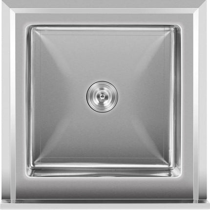 Royal Catering Single-chamber dining pool sink with shelf and a rand 70 x 70 x 95 cm – image 4