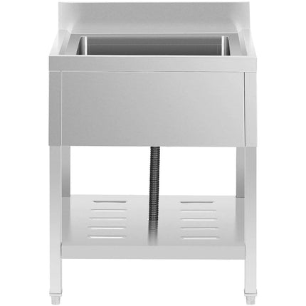 Royal Catering Single-chamber dining pool sink with shelf and a rand 70 x 70 x 95 cm – image 6