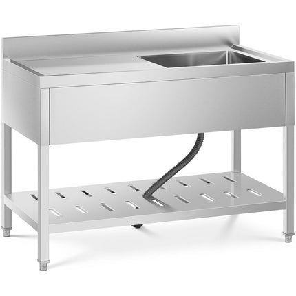 Royal Catering Sink one-chamber dining pool with shelf and a right-row front 120 x 60 x 94.5 cm – image 2