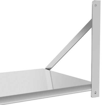 Royal Catering Wall shelf folding steel stainless steel 80x45cm – image 4
