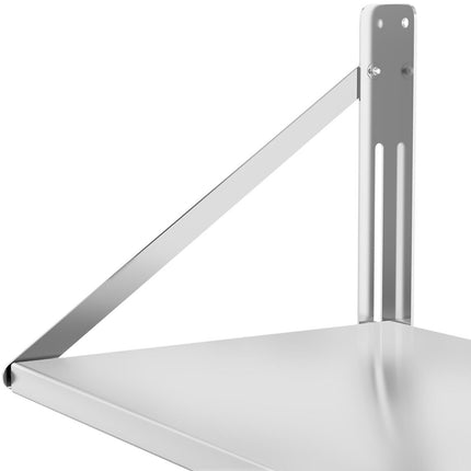 Royal Catering Wall shelf folding steel stainless steel 80x45cm – image 5
