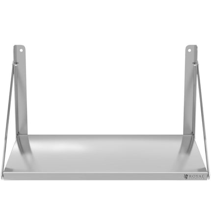 Royal Catering Wall shelf folding steel stainless steel 80x45cm – image 6