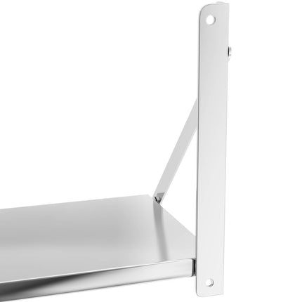 Royal Catering Wall dining shelf composed of stainless steel up to 40 kg 100 x 30 cm – image 5