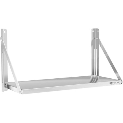 Royal Catering Wall dining rack composed of stainless steel up to 40 kg 80 x 30 cm – image 2