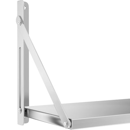 Royal Catering Wall dining rack composed of stainless steel up to 40 kg 80 x 30 cm – image 3