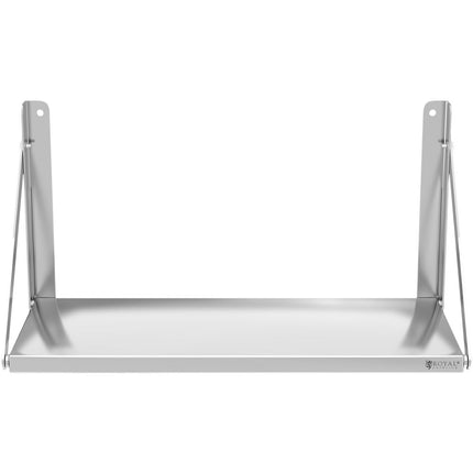 Royal Catering Wall dining rack composed of stainless steel up to 40 kg 80 x 30 cm – image 6