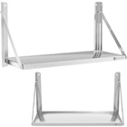 Royal Catering Wall dining rack composed of stainless steel up to 40 kg 80 x 30 cm