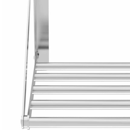 Royal Catering Wall shelf, hanging, stainless steel, foldable, 120 x 45 cm – image 5