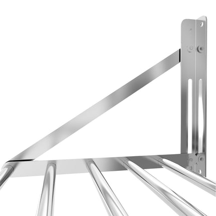 Royal Catering Wall shelf composed of stainless steel up to 40 kg 80 x 30 cm – image 10