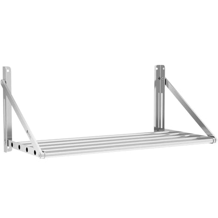 Royal Catering Wall shelf, hanging, stainless steel, foldable, 120 x 45 cm – image 8