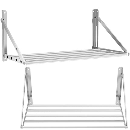 Royal Catering Wall shelf, hanging, stainless steel, foldable, 120 x 45 cm – image 7