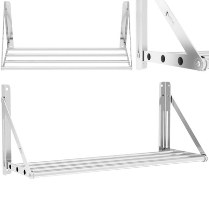Royal Catering Wall shelf composed of stainless steel up to 40 kg 80 x 30 cm