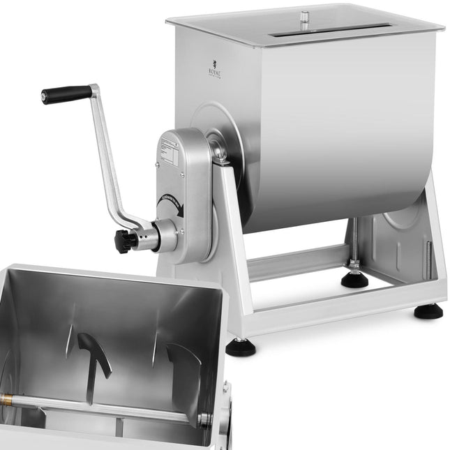 Royal Catering Manual meat mixer for sausage fillings 28 l steel