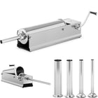 Royal Catering Filler filling rod for sausage horizontal 7 l + 4 funnels