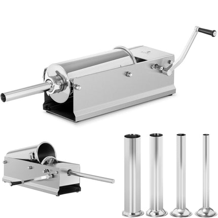 Royal Catering Filling bag for sausage filling unit horizontal 5 l + 4 funnels