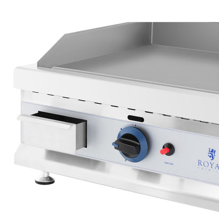 Royal Catering Gas grill double smooth adjustable stainless steel natural gas 2x 3.1 kW 0.02 bar 74.5 x 40 cm – image 3