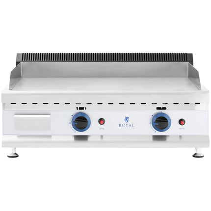 Royal Catering Gas grill double smooth adjustable stainless steel natural gas 2x 3.1 kW 0.02 bar 74.5 x 40 cm – image 6