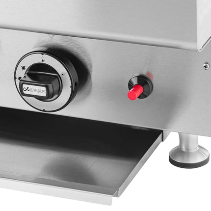 Royal Catering Lava grill for natural gas, grooved, 50 x 47 cm, 2 x 7200 W – image 4