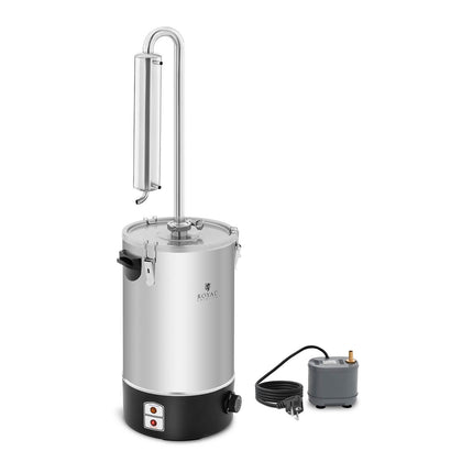 Royal Catering Distillates, purified to water for producing essential oils of 20 l stainless steel – image 2