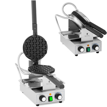 Royal Catering Waffle bubble waffle TEFLON 1400 W
