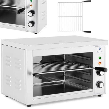 Royal Catering Salamander toaster for toast casseroles 50-300 C 3000 W