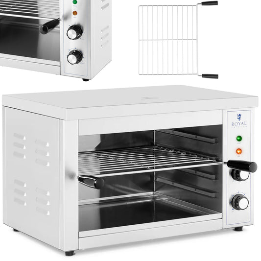 Royal Catering Salamander toaster for toast casseroles 50-300 C 3000 W