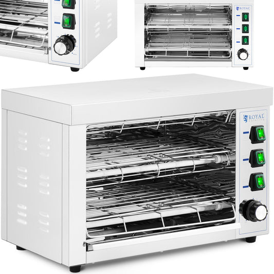 Royal Catering Toaster salamander for casseroles 50-300C 3250 W