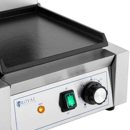Royal Catering Contact grill with electric plate smooth and ribbed 23 x 22 cm 1800 W – image 3