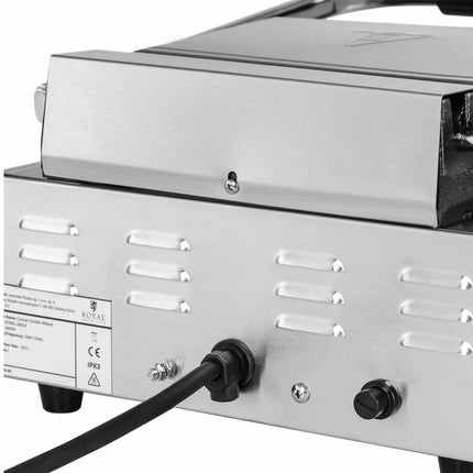 Royal Catering Contact grill with electric plate smooth and ribbed 23 x 22 cm 1800 W – image 4
