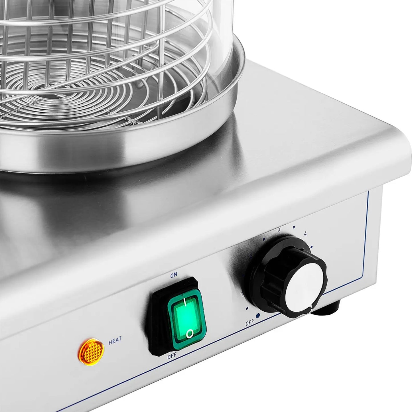 Royal Catering Hot dog warmer, 4 bun skewers, container for 30 sausages, 650 W – image 3