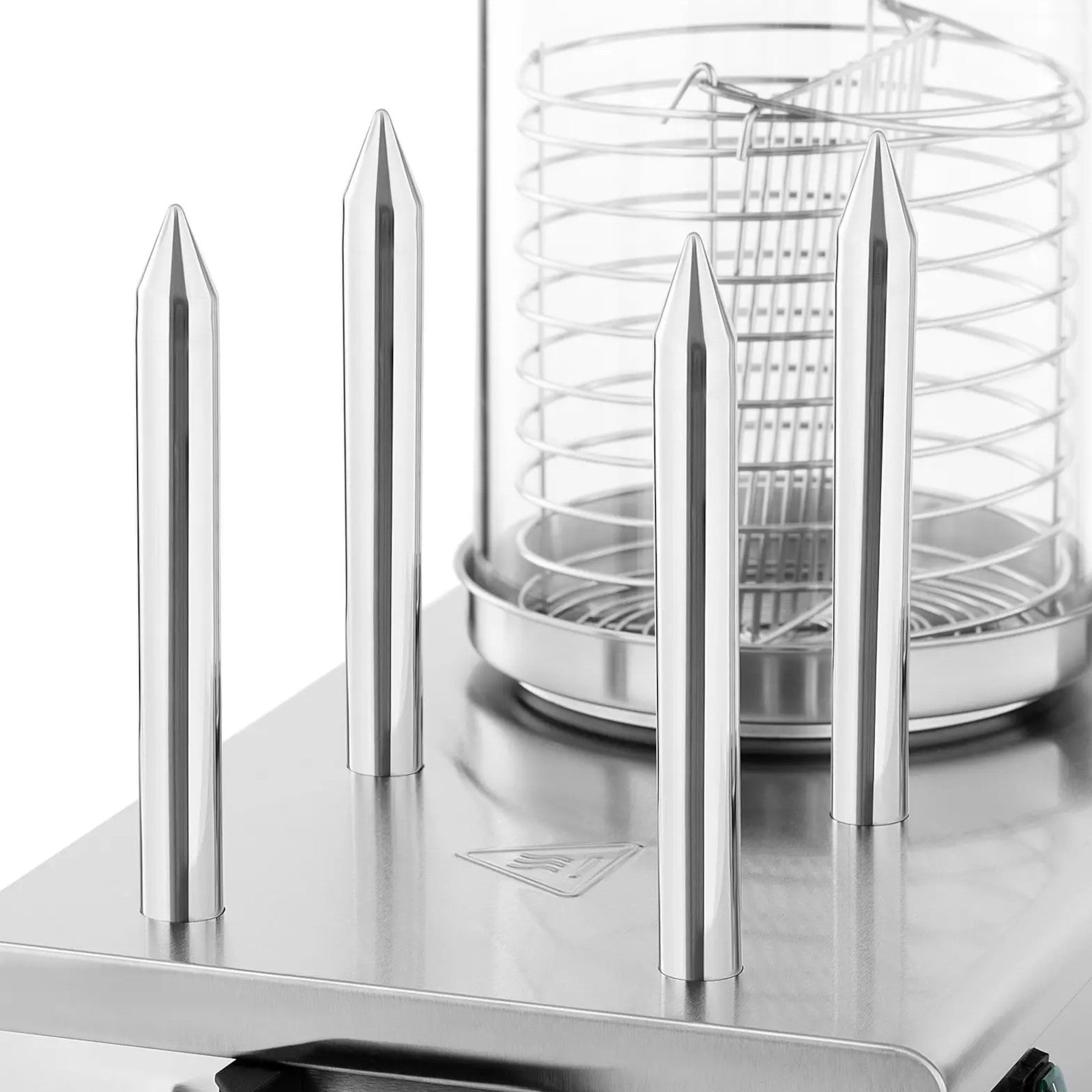 Royal Catering Hot dog warmer, 4 bun skewers, container for 30 sausages, 650 W – image 4