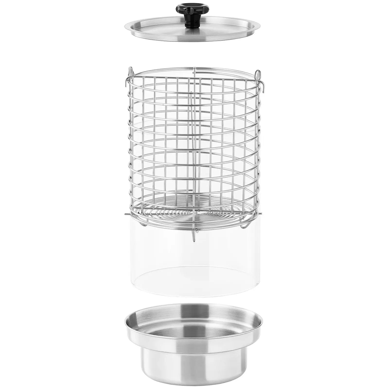 Royal Catering Hot dog warmer, 4 bun skewers, container for 30 sausages, 650 W – image 5