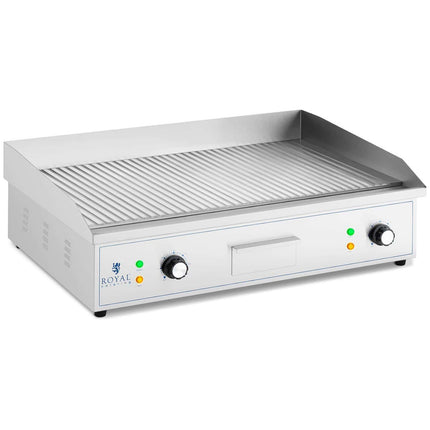 Royal Catering BBQ area Electric grill plate with rip-off 700 x 400 mm 4400 W – image 2