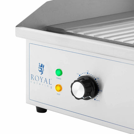 Royal Catering BBQ area Electric grill plate with rip-off 700 x 400 mm 4400 W – image 3