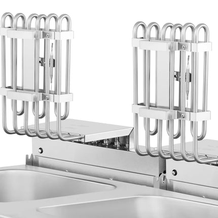 Royal Catering Double free-standing electric fryer with cabinet 400 V 10000 W 26 l – image 4