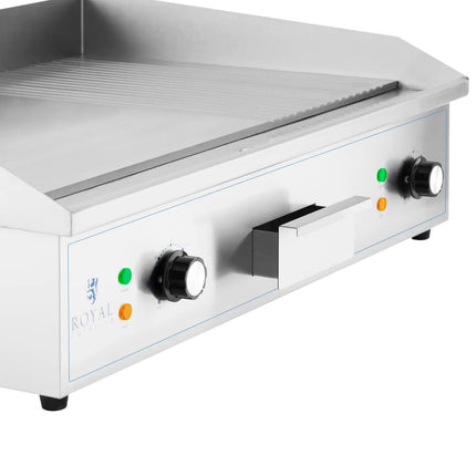 Royal Catering Electric grill, smooth, grooved grill plate, 727 x 420 mm, 4400 W – image 4