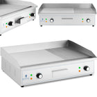 Royal Catering Electric grill, smooth, grooved grill plate, 727 x 420 mm, 4400 W