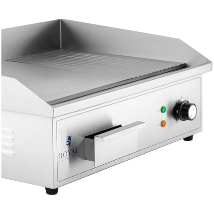 Royal Catering Electric grill, smooth, grooved grill plate, 548 x 350 mm, 3000 W – image 4