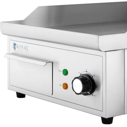 Royal Catering Electric grill, smooth, grooved grill plate, 360 x 380 mm, 2000 W – image 2