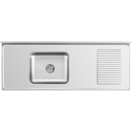 Royal Catering Single chamber gastronomy sink with sliding door cabinet 160 x 60 x 94.5 cm – image 5