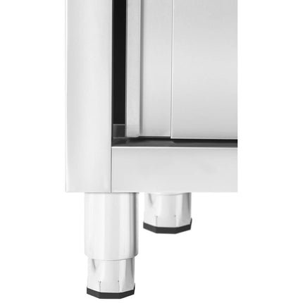 Royal Catering Double-chamber dining pool sink with sliding door cabinet 160 x 60 x 95 cm – image 6
