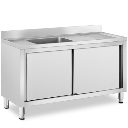 Royal Catering One-chamber dining pool with sliding door cabinet left 140 x 60 x 94.5 cm – image 2