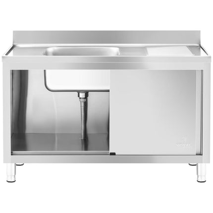 Royal Catering One-chamber dining pool with sliding door cabinet left 140 x 60 x 94.5 cm – image 7