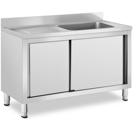 Royal Catering Sink single chamber dining pool with sliding door right 120 x 60 x 95 cm – image 2