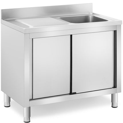 Royal Catering Sink dining pool with sliding door cabinet right 140 x 60 x 94.5 cm – image 10