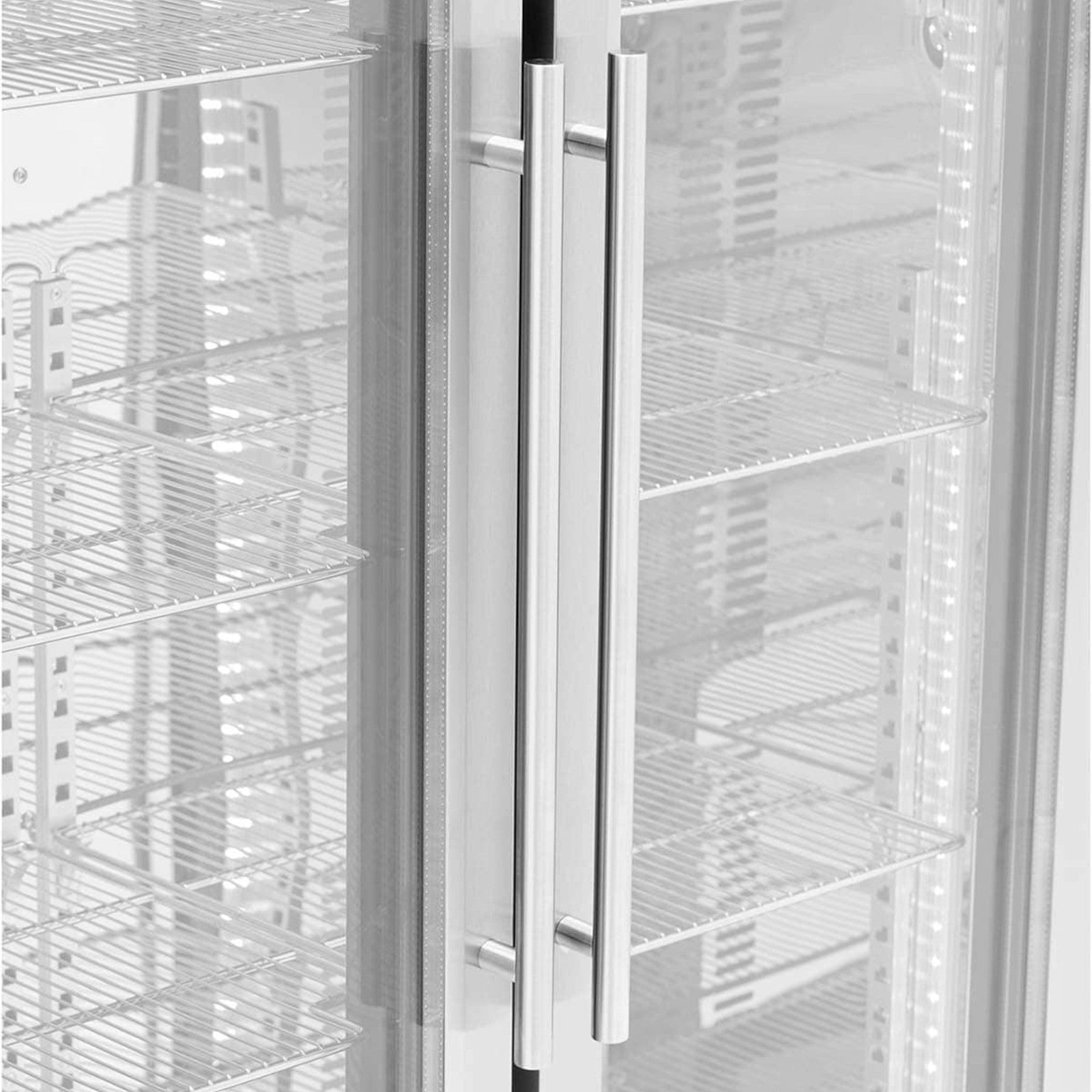 Royal Catering Bar fridge for drinks, 2-door, glass, 458 l, 295 W - silver – image 5